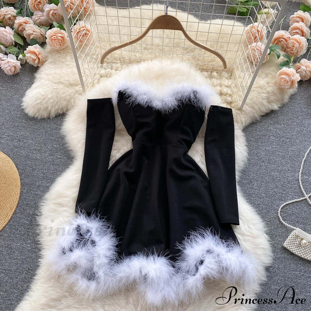 Gown Red for Backless Furry Strapless Elegant - Women Party New Year/Christmas/Femme - Image 25