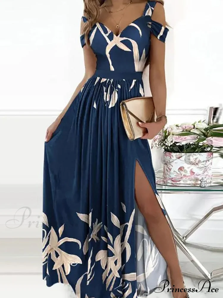 Solid Butterfly High Split Slim Gown - Image 7