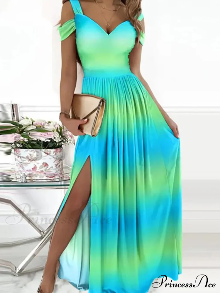 Solid Butterfly High Split Slim Gown - Image 8