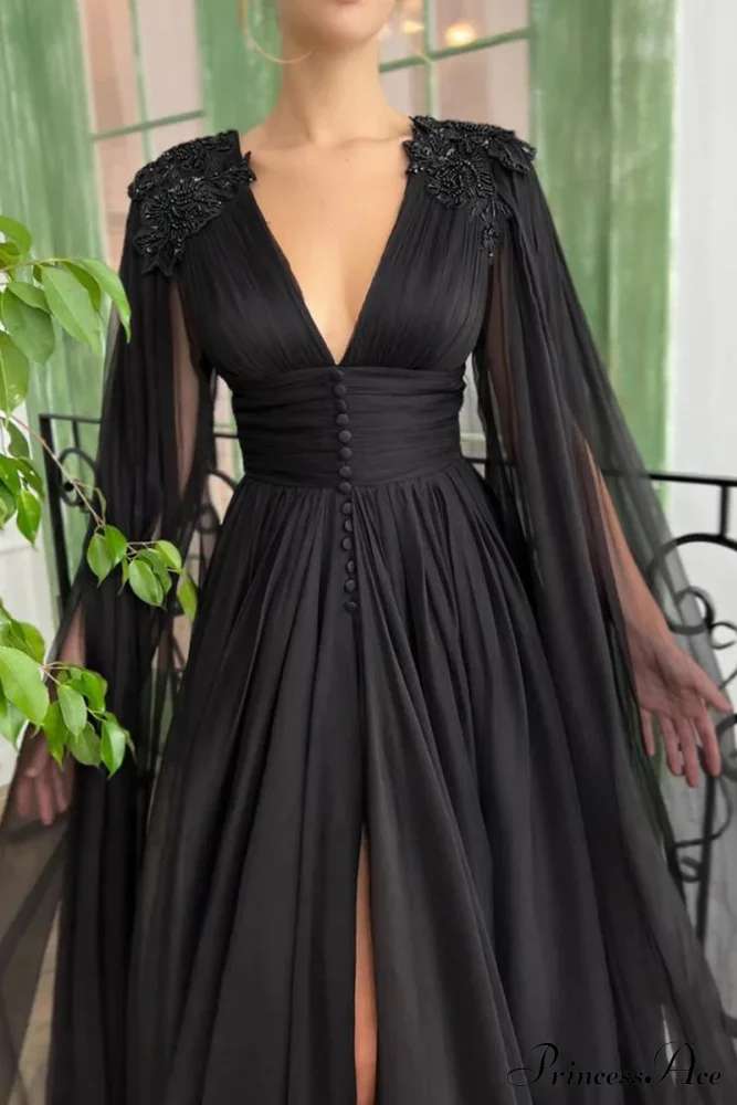 Graceful Black Gown - Image 4