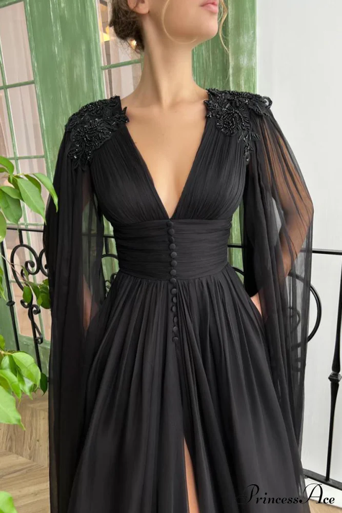 Graceful Black Gown - Image 5