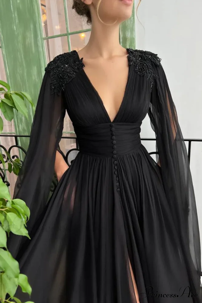 Graceful Black Gown - Image 7