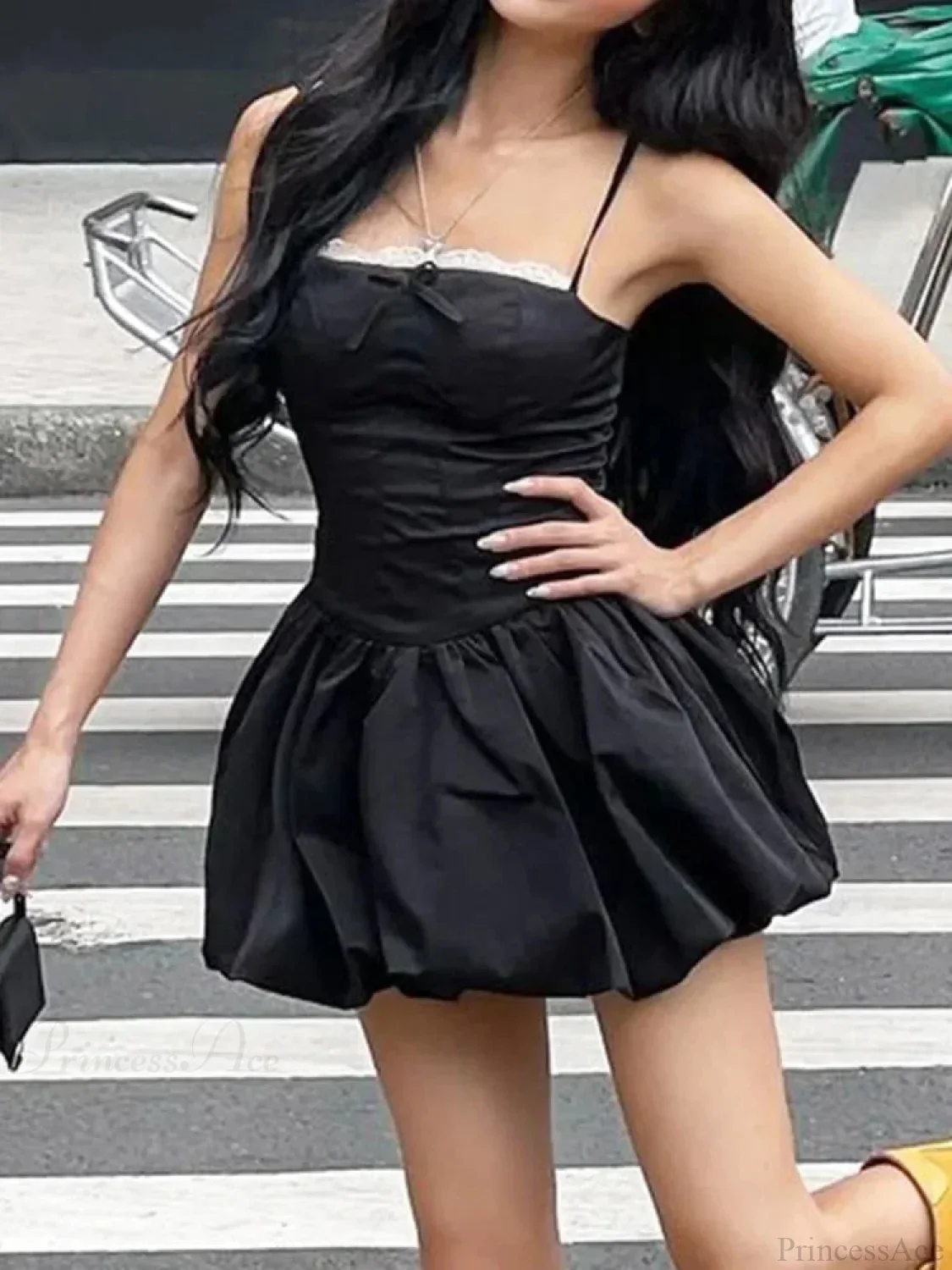 Graceful Lace Celebration Mini Dress - Image 2