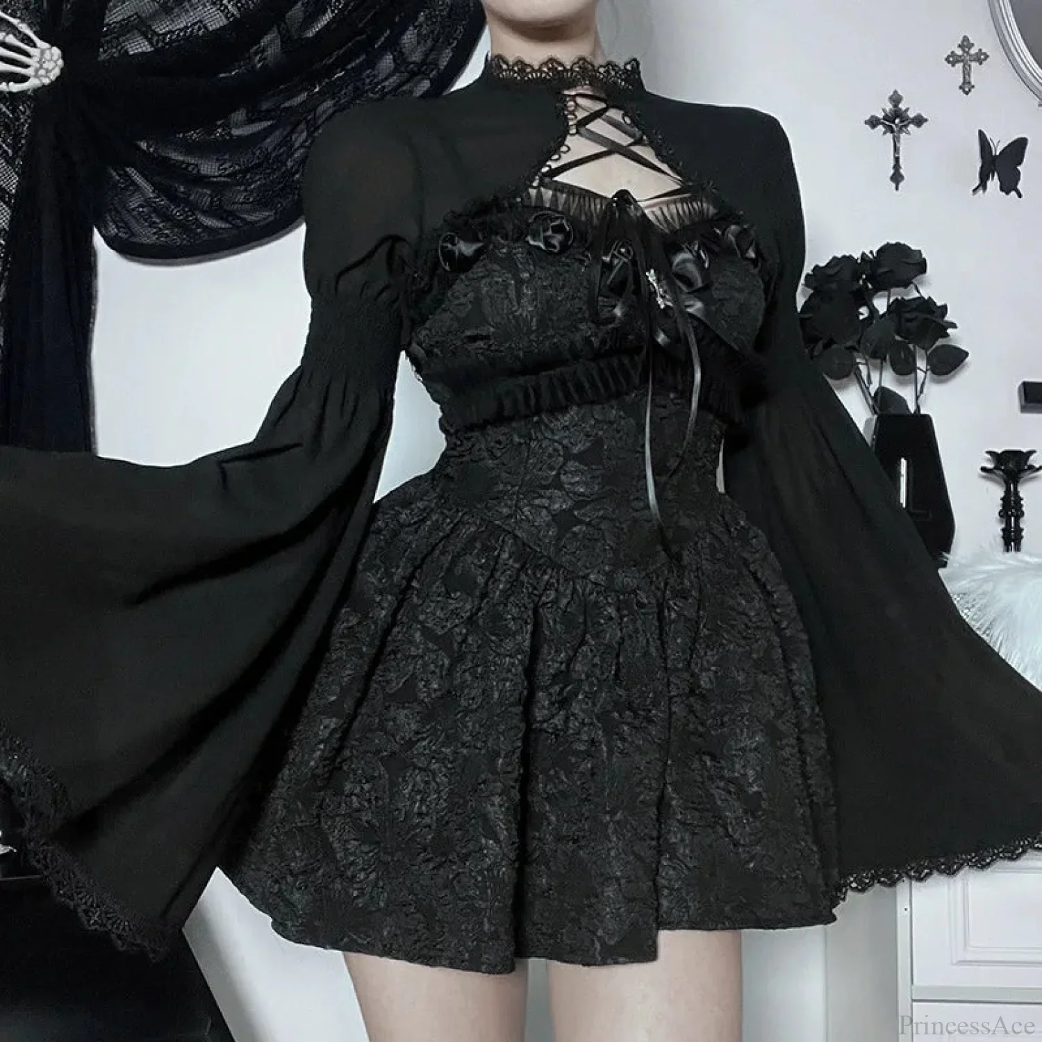 Graceful Tie Up Chiffon Top - Image 4