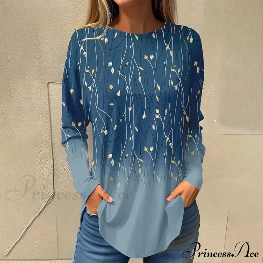 Gradient Flowered T-Shirt - Image 2