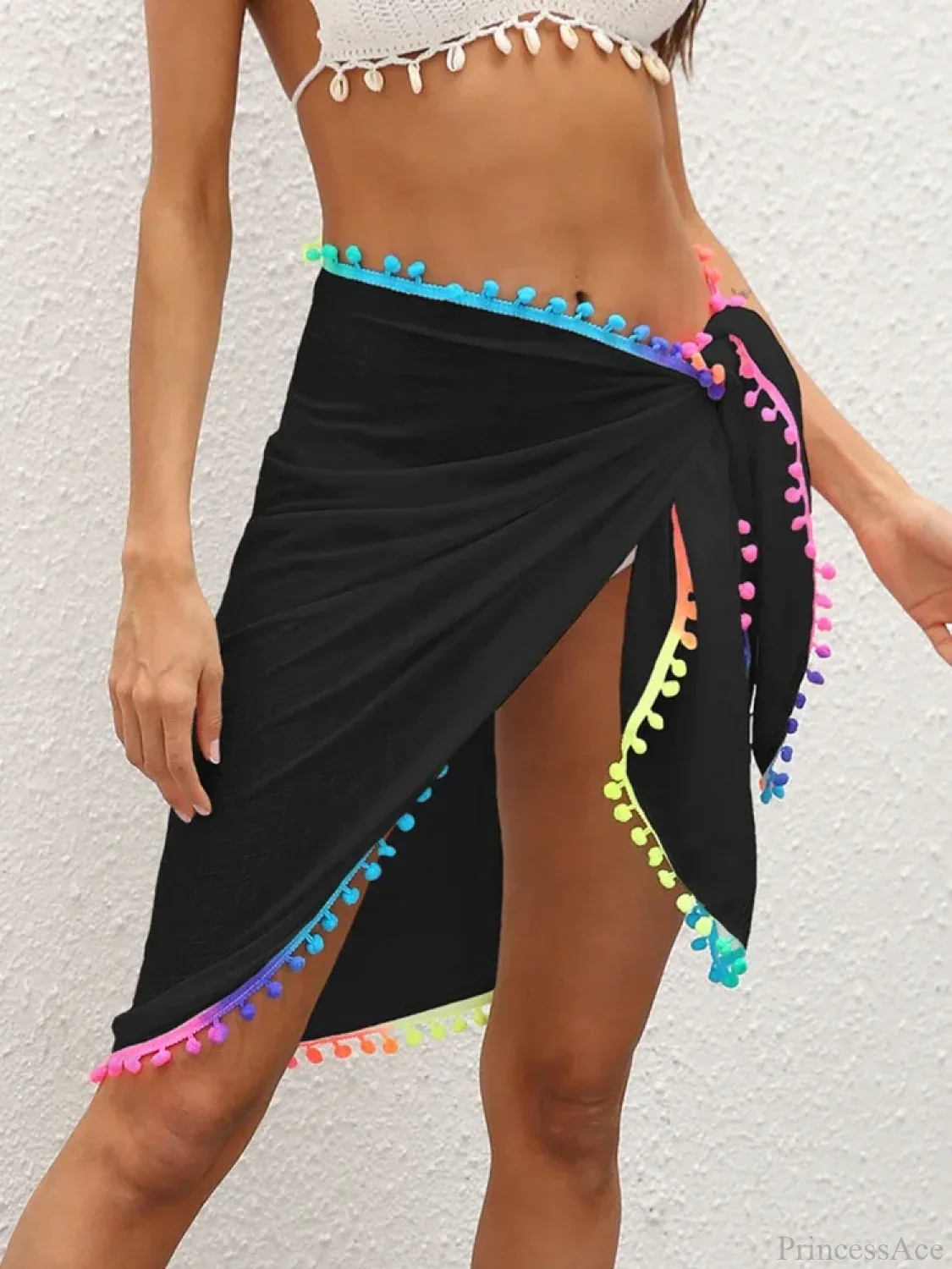 Gradient Tassel Beach Shawl Wrap Cover Up - Image 6
