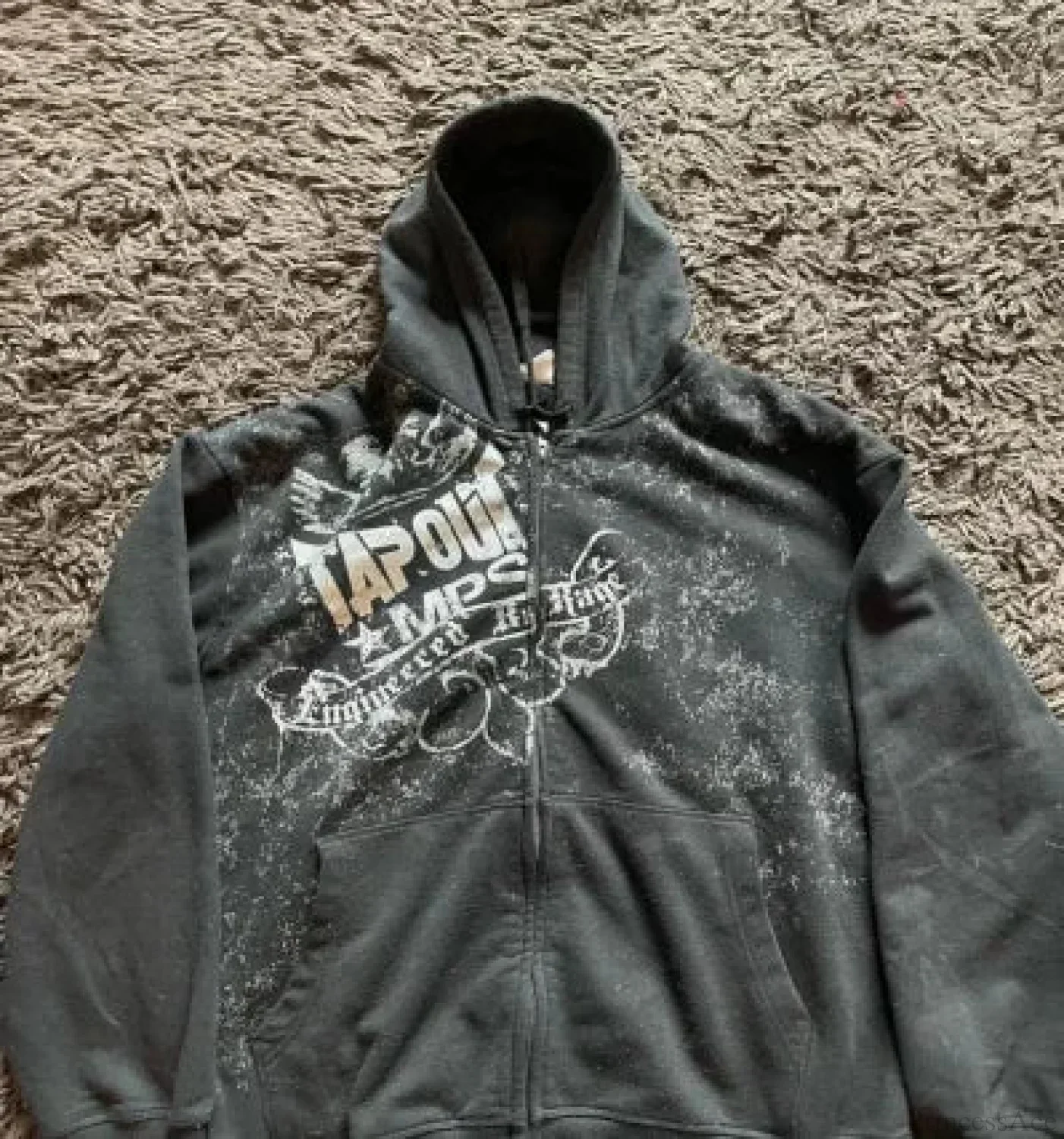 Grunge Zip Up Sweatshirt - Image 8