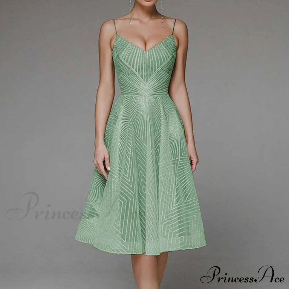 Guest Embroidered Formal Elegant Midi Warm-Season Wedding Evening Party - Backless Gown for Women Dress - Image 8