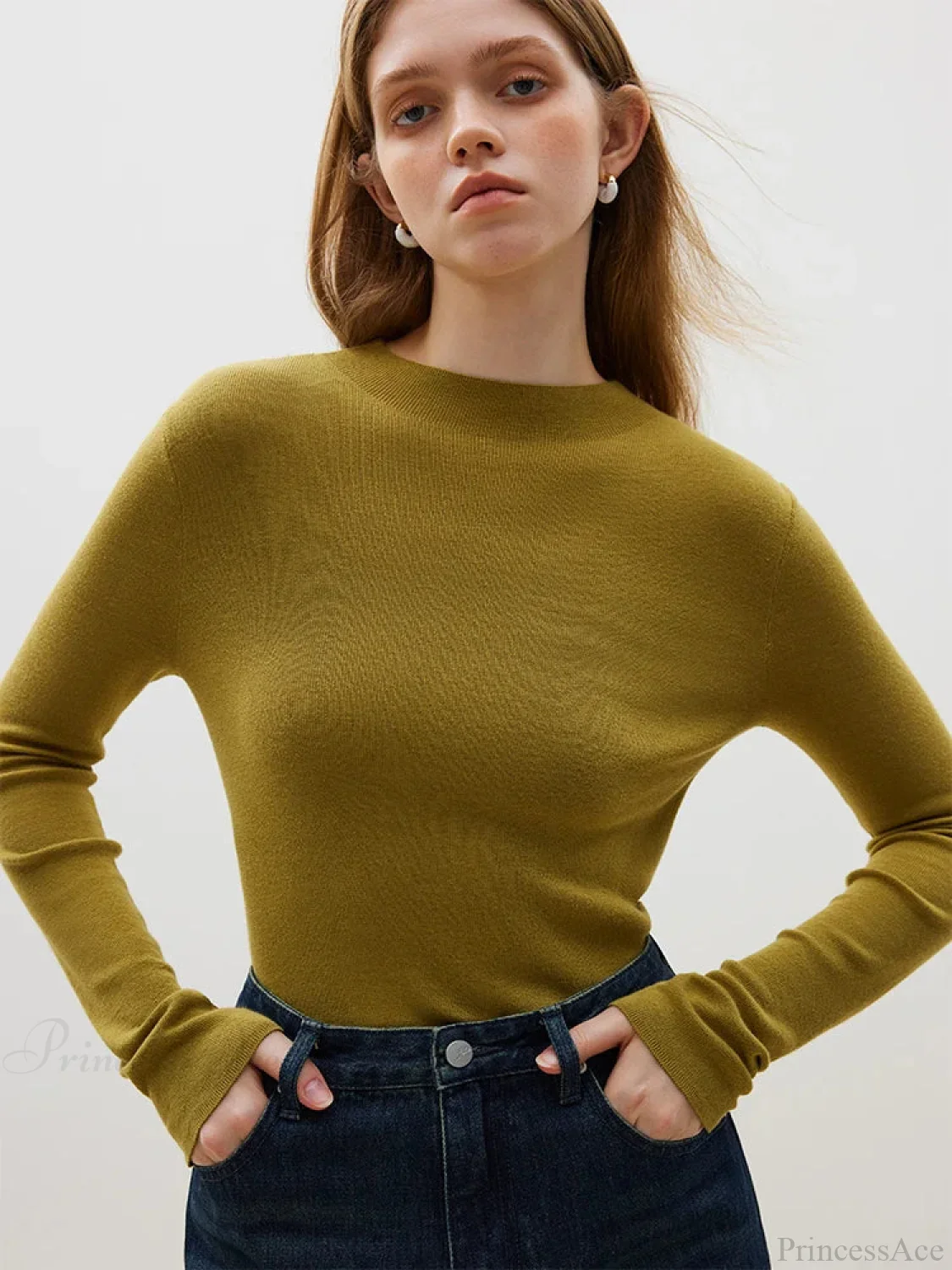 Half Turtleneck Soft Gentle Comfortable Sweater - Image 4