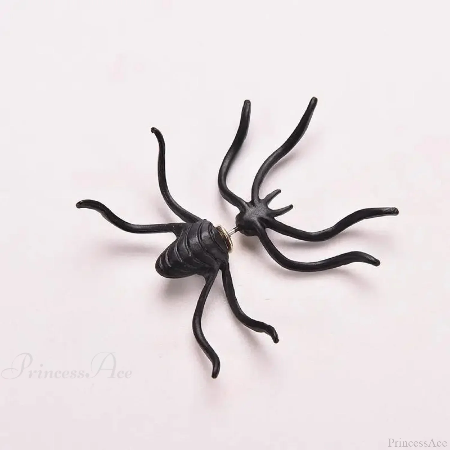 Halloween Dark Spider Amulet Stud Earring - Image 5