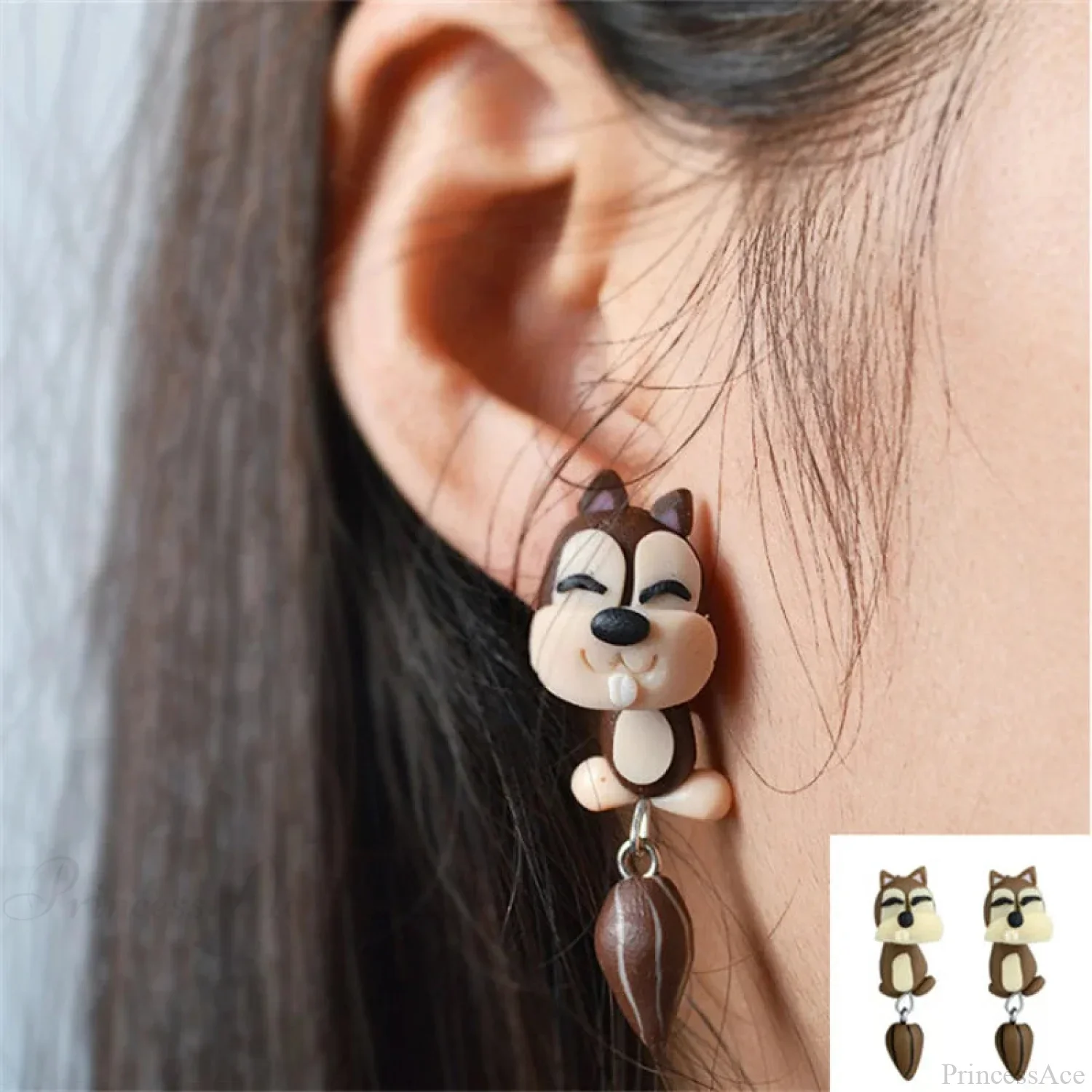 Handcrafted 3D Animated Polymer Clay Earring - Image 2