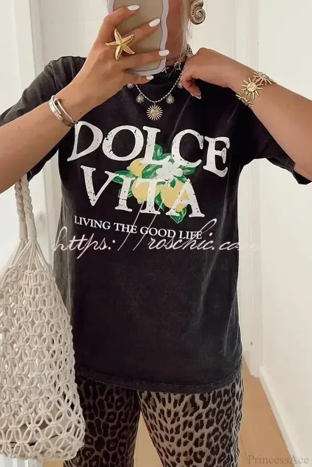 Harajuku Gothic Limoncello Graphic T-shirt - Image 7