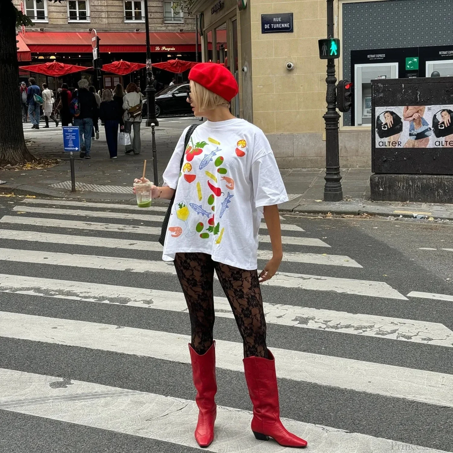 Harajuku Gothic Simple Icon Graphic T-shirt - Image 3