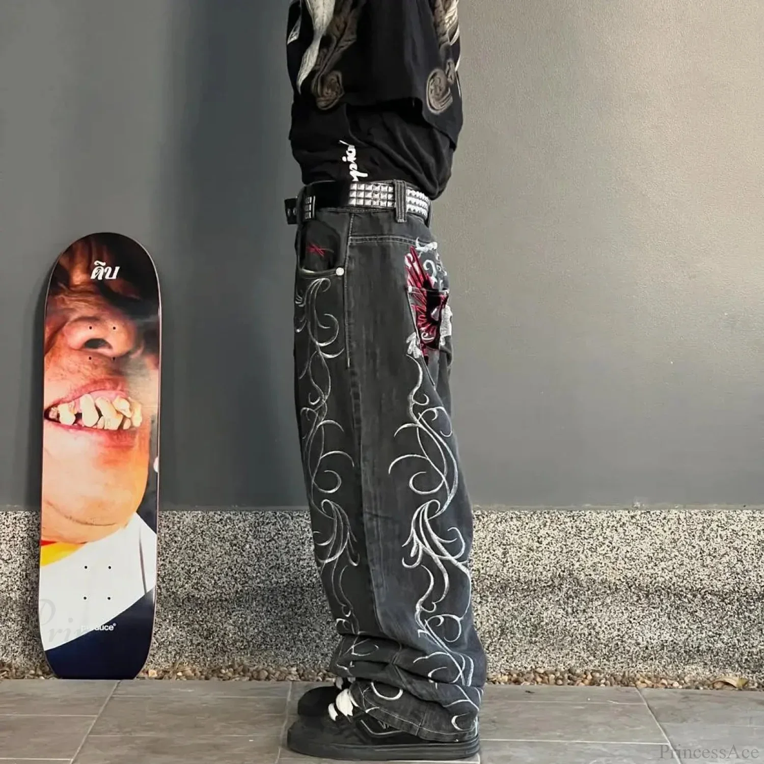Harajuku Mysterious Baggy Denim Pant - Image 3