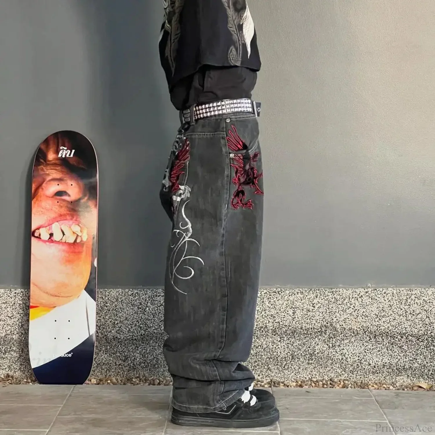 Harajuku Mysterious Baggy Denim Pant - Image 4