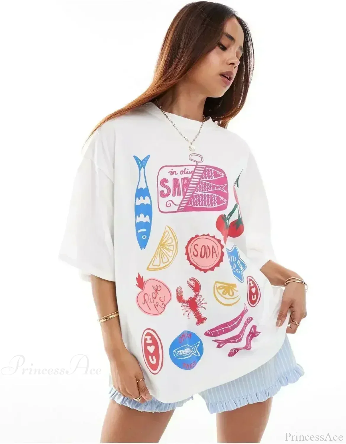 Harajuku Passionate Logo Graphic T-shirt - Image 14