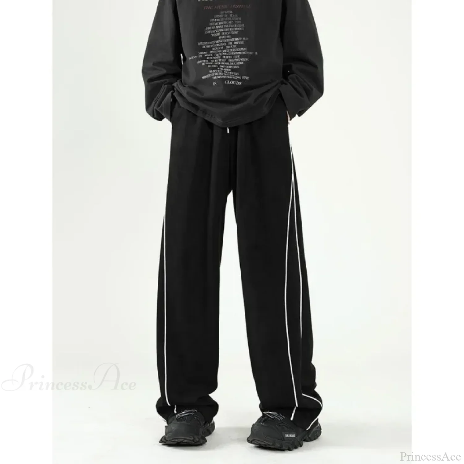 Harajuku Stripe Sweatpants Oversized Pants - Image 5