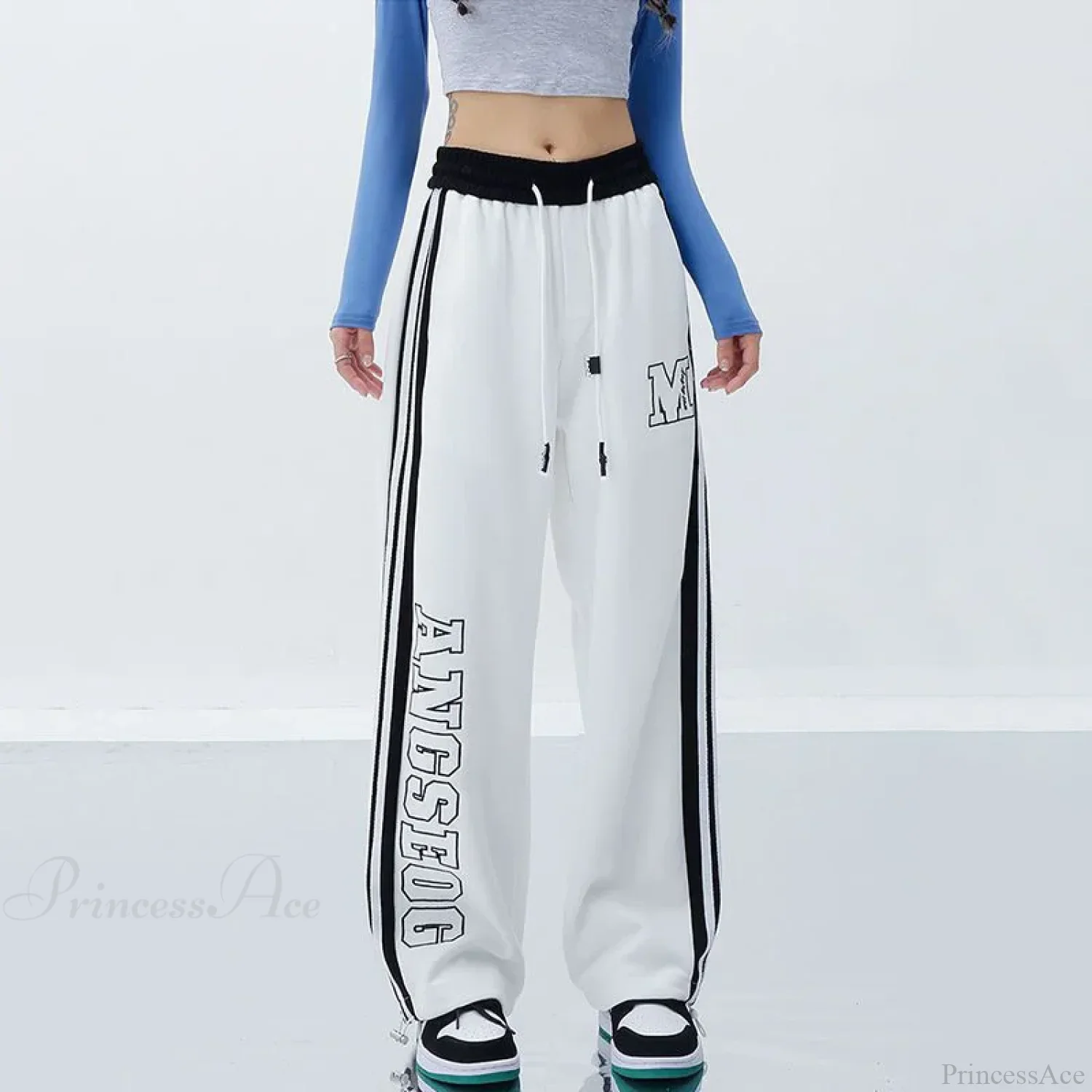 Harajuku Striped Jogging Pants - Image 2