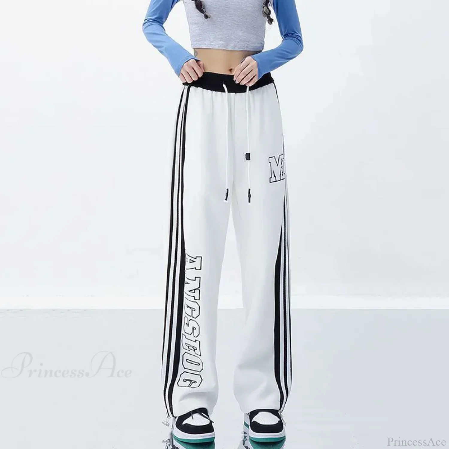 Harajuku Striped Jogging Pants - Image 6