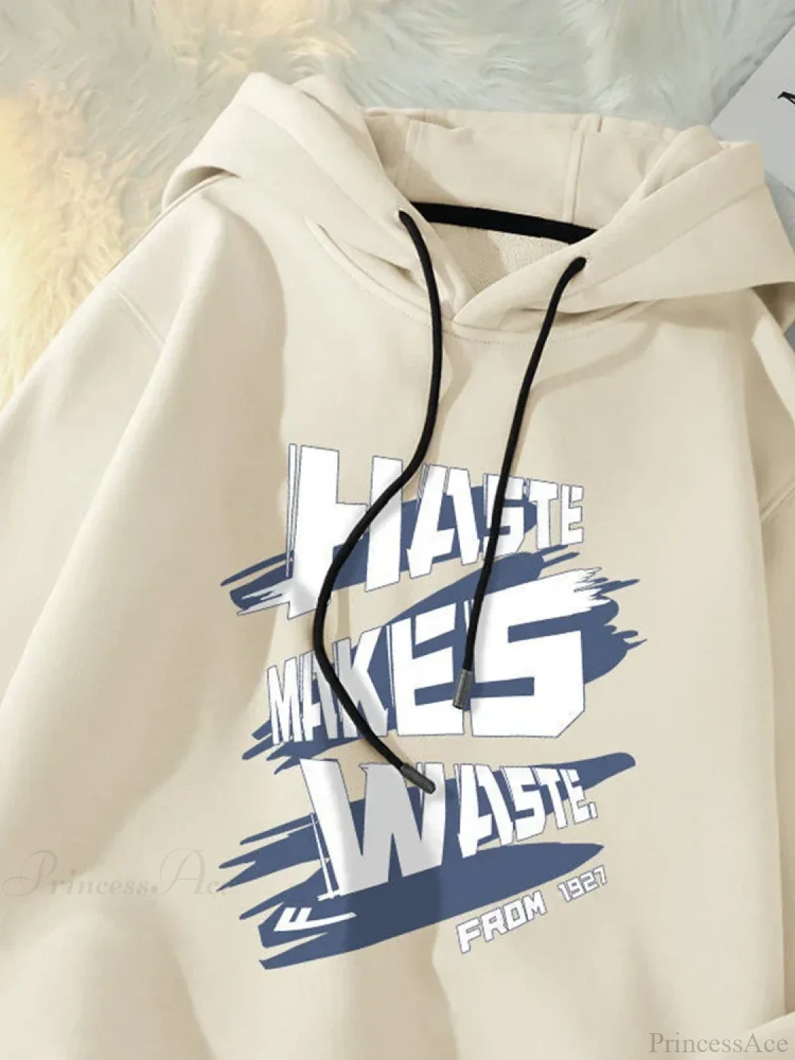 Haste Makes Waste Letter Hoodie - Image 6