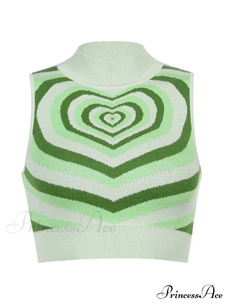 Heart Rhinestone Crop Tank - Image 11