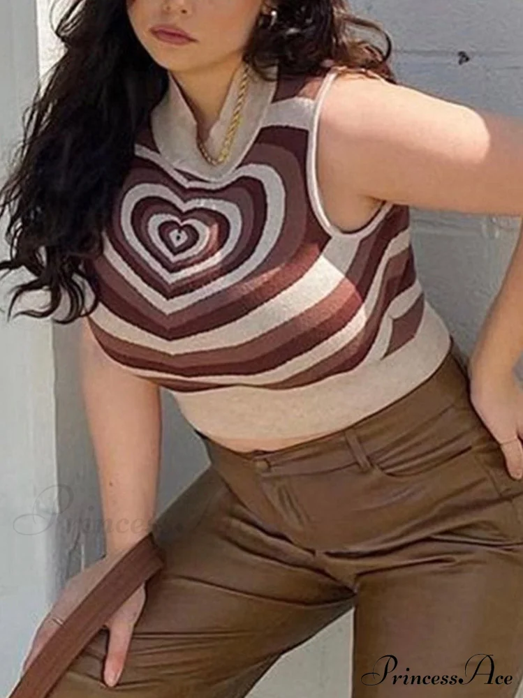 Heart Rhinestone Crop Tank - Image 9