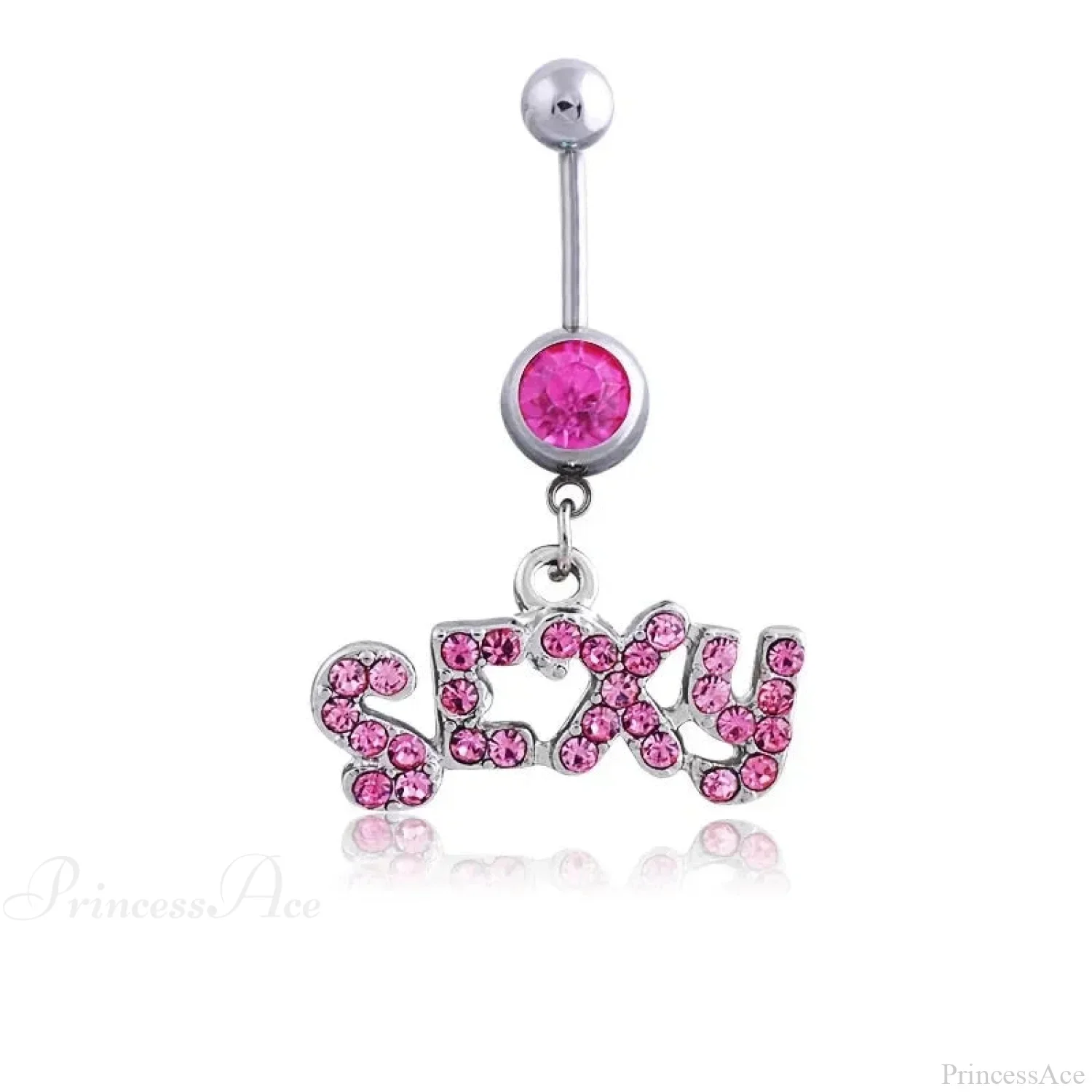 Heavenly Feathers Rose Dark Belly Ring - Image 11