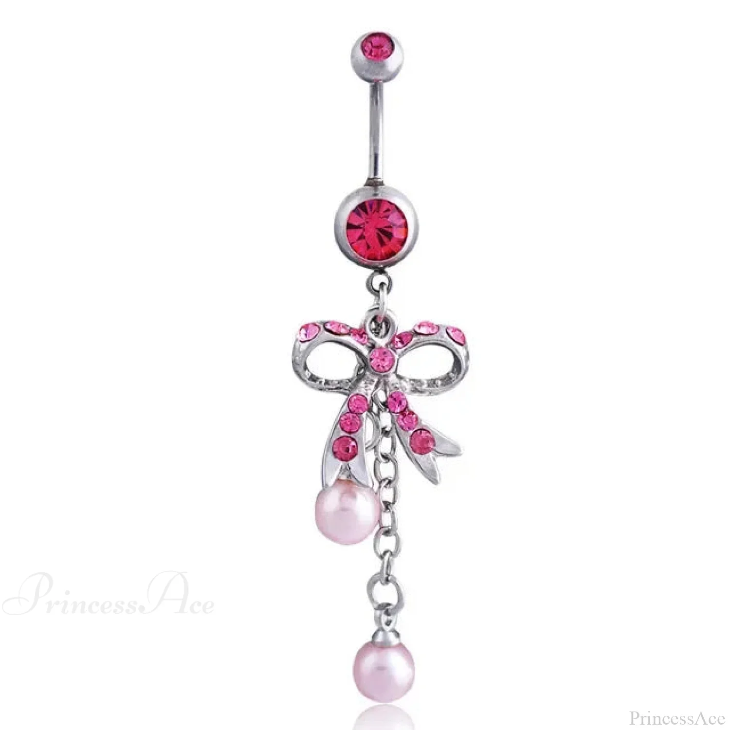 Heavenly Feathers Rose Dark Belly Ring - Image 20