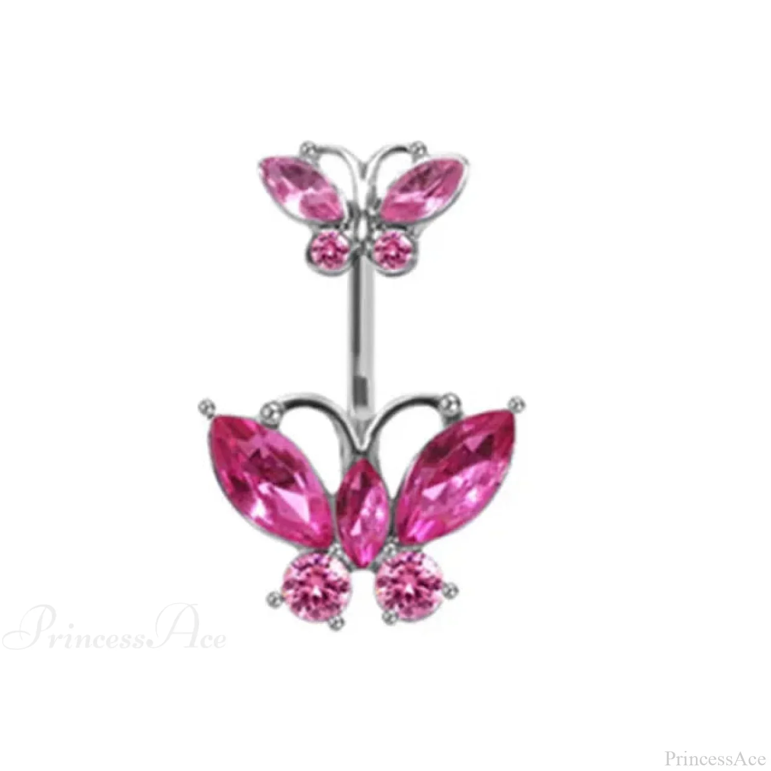 Heavenly Feathers Rose Dark Belly Ring - Image 26