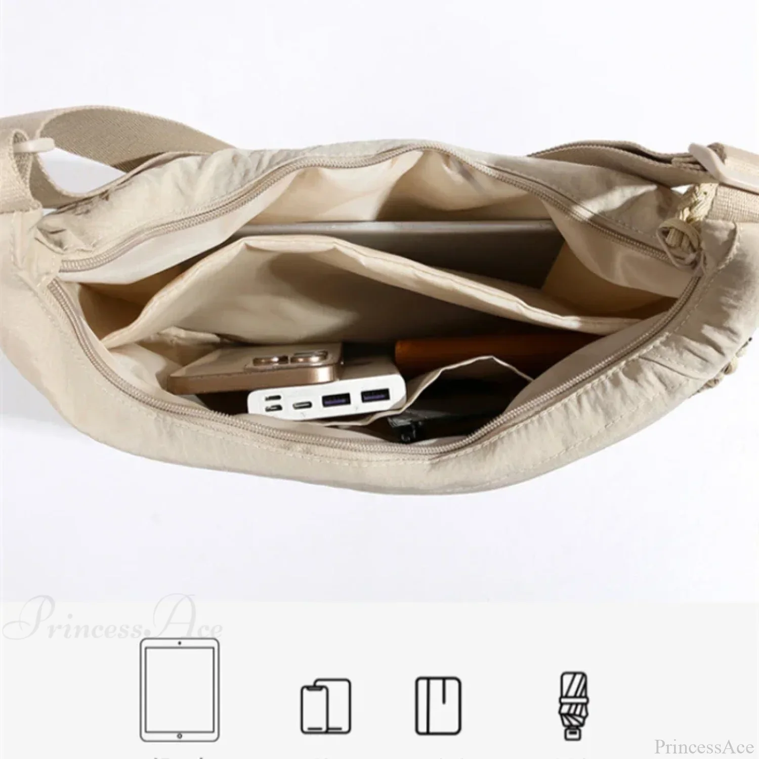 High Capacity Nylon Crossbody Messenger - Image 5