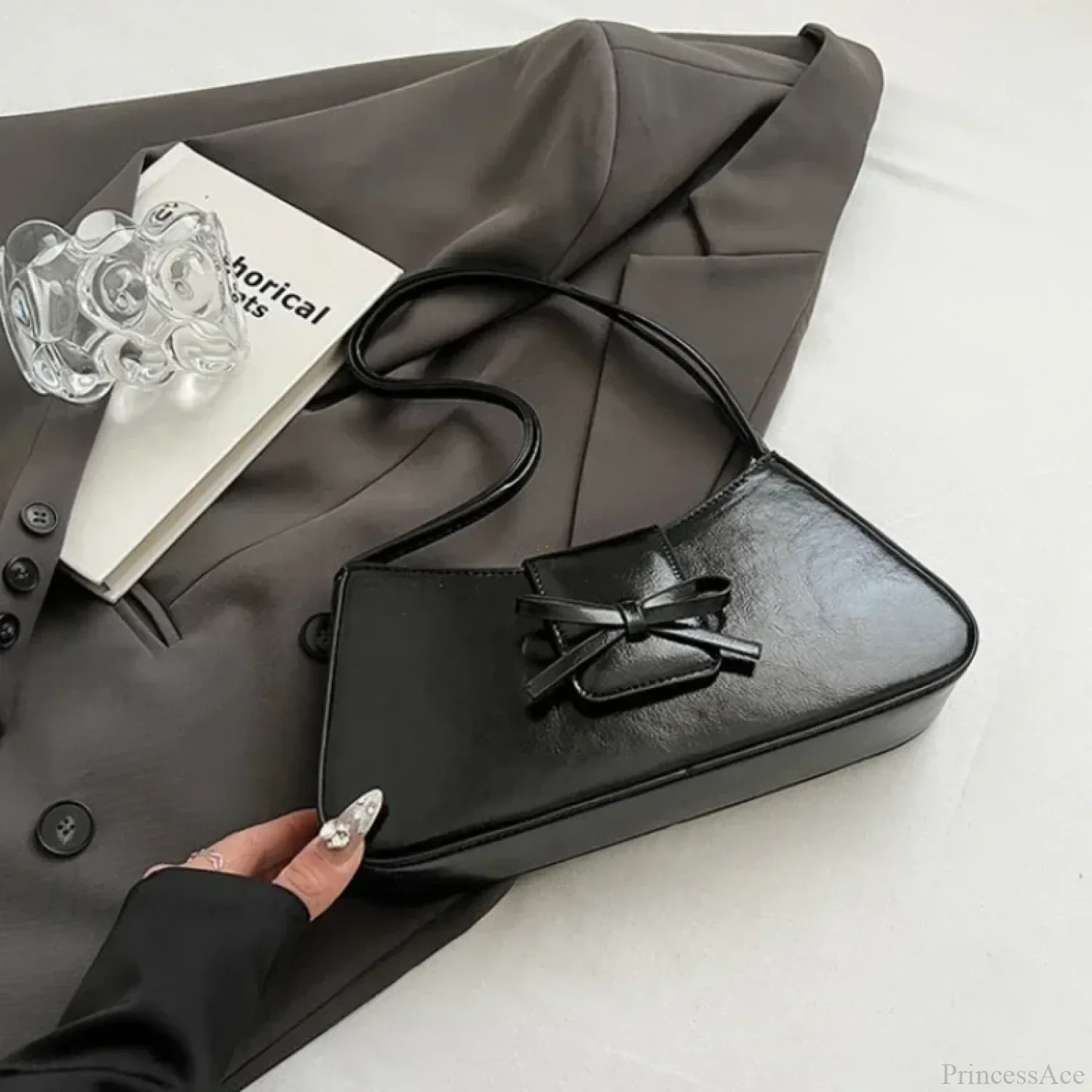 High-Grade Retro PU Leather Underarm Bag - Image 6
