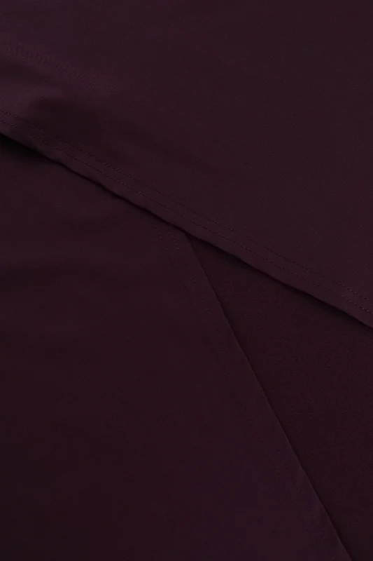 High Neck Ruched Split Bodycon Long Sleeve Party Dress - Image 10