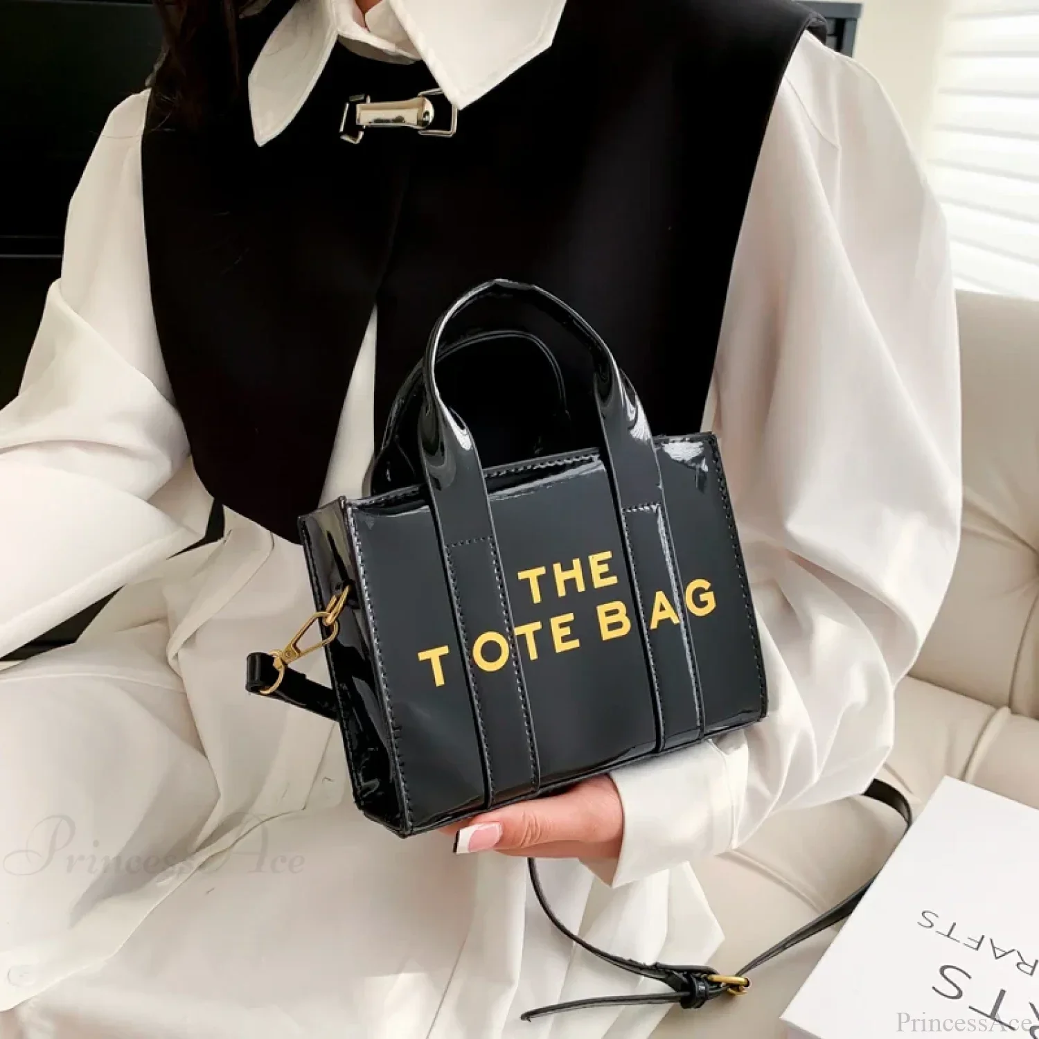 High-Quality Leather Designer Luxury Satchel Handbag - Image 3