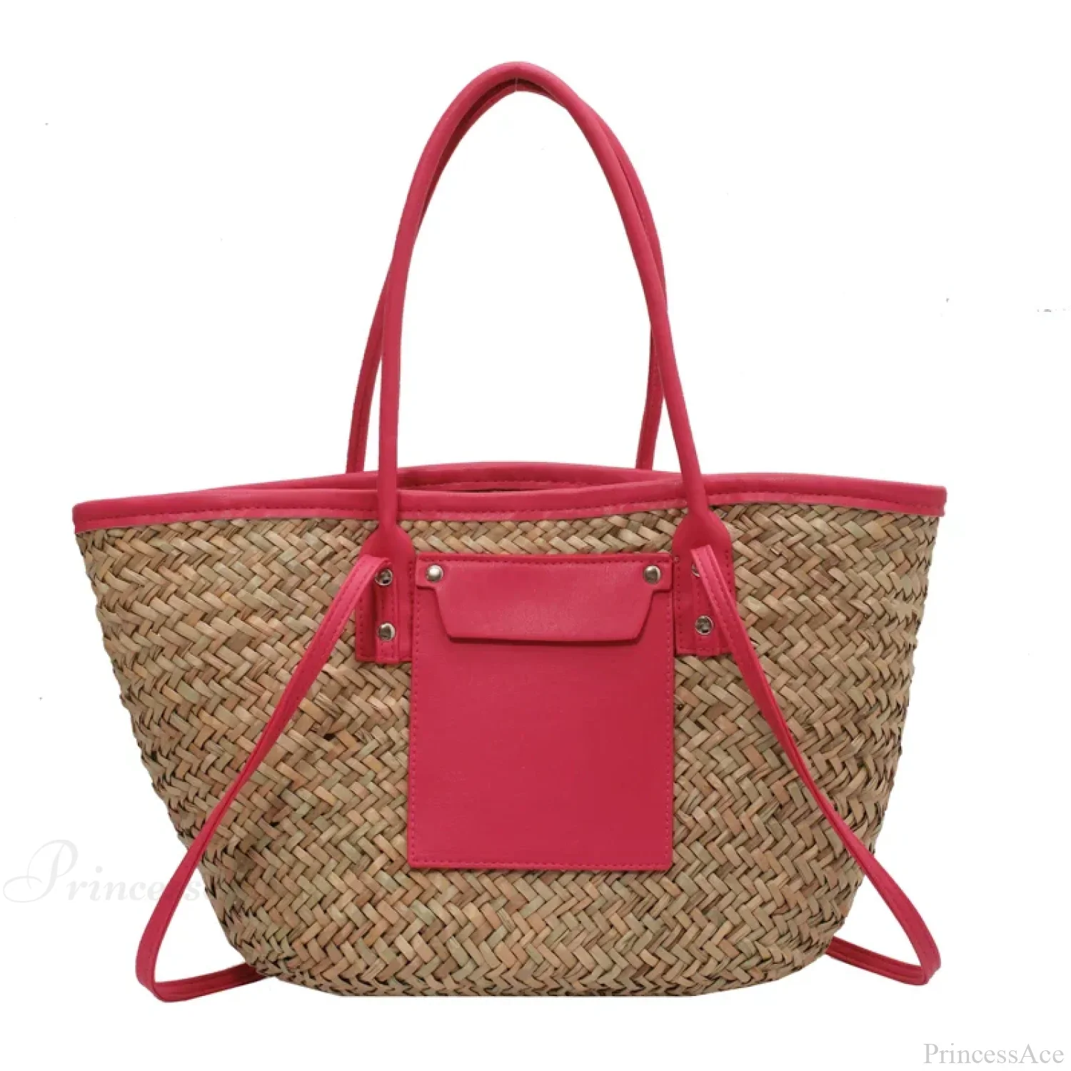 High Quality Straw Summer Tote Beach Handbag - Image 12
