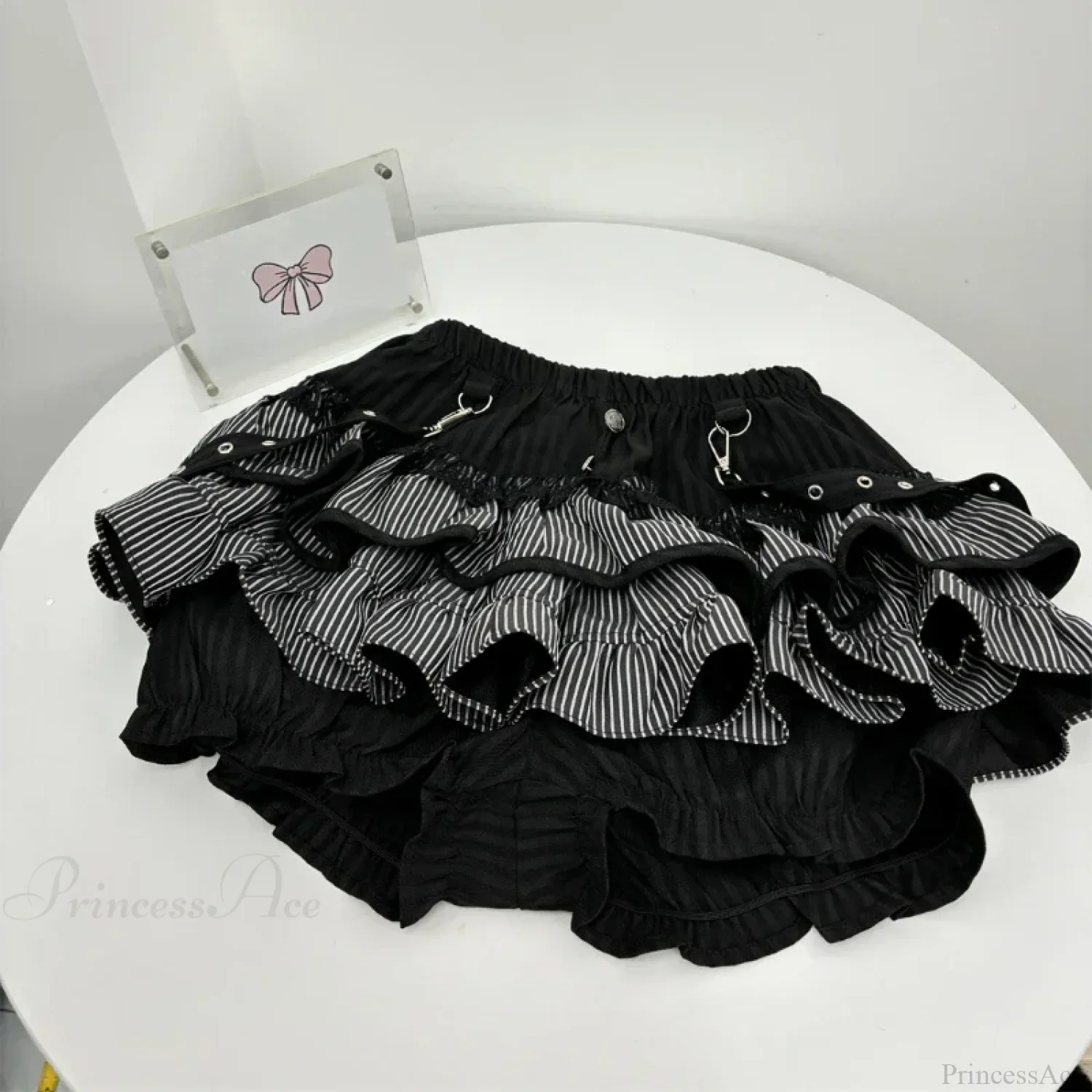 High Waist Cake Lace Vintage Skirt - Image 2
