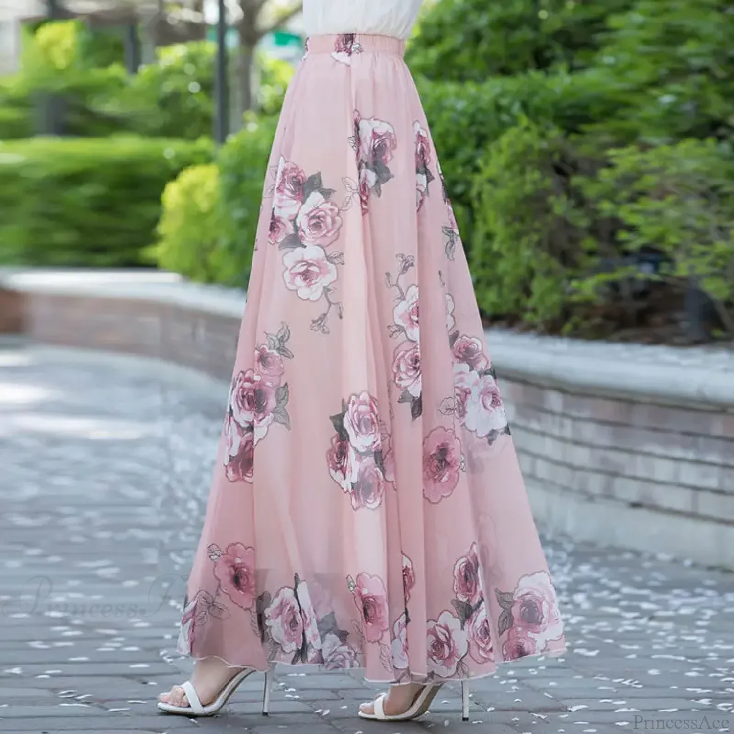 High Waist Elastic Waist Midi Full Long Skirt 2024 - Image 14