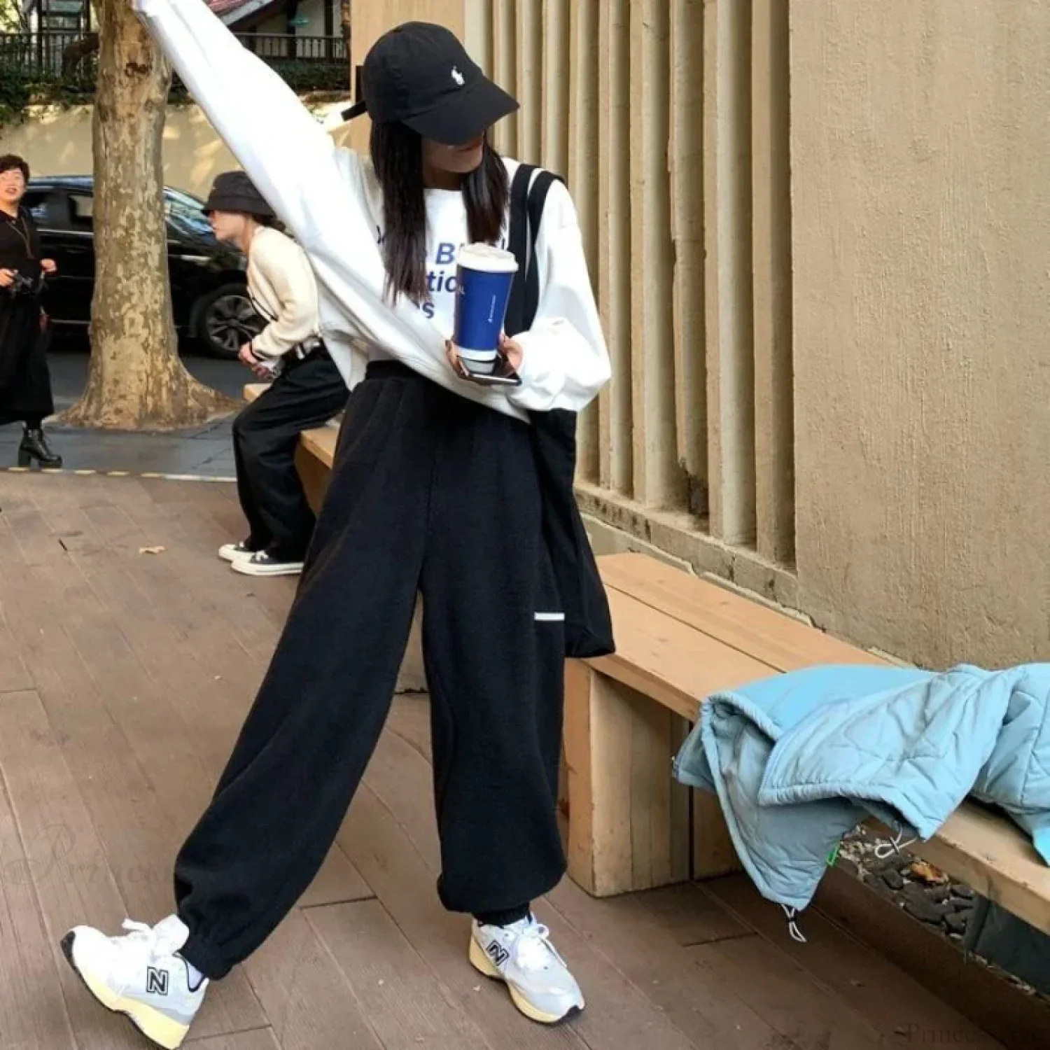 High Waist Grey Baggy Pants - Image 5