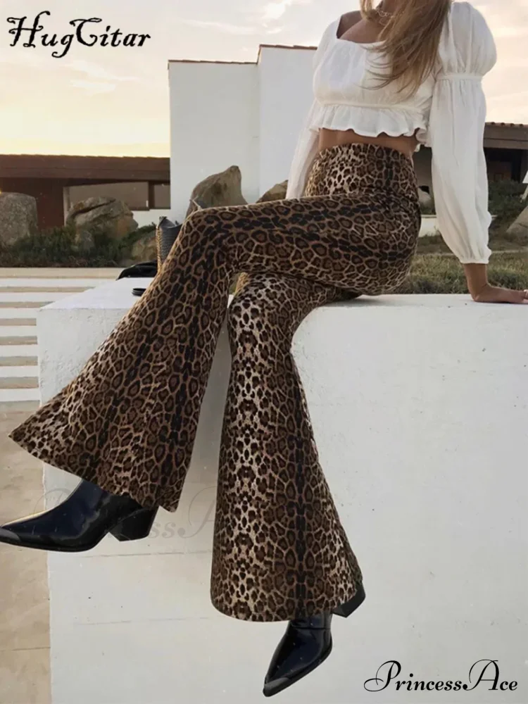 High Waist Leopard Print Leggings Sexy Bodycon Autumn Winter Pants - Image 2