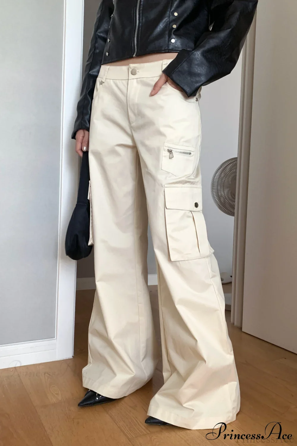 High Waist Loose Multi Pocket Cargo Pants - Image 7