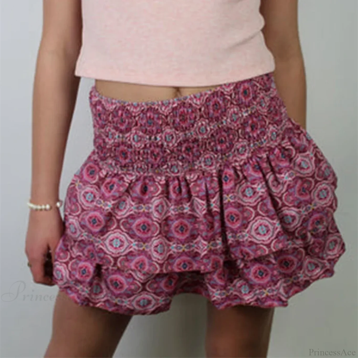 High Waist Ruffled Cottage Skirt - Image 3