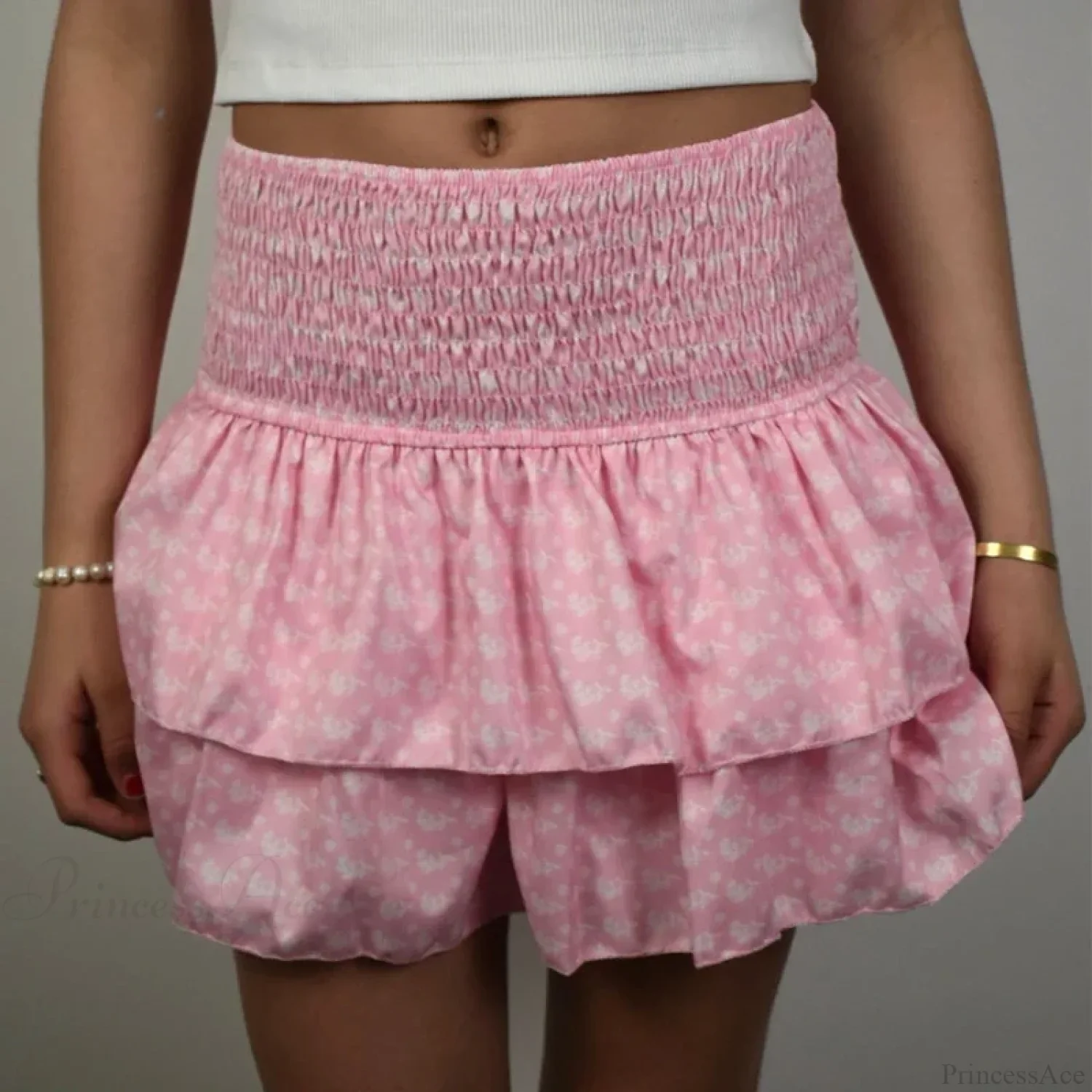 High Waist Ruffled Cottage Skirt - Image 4