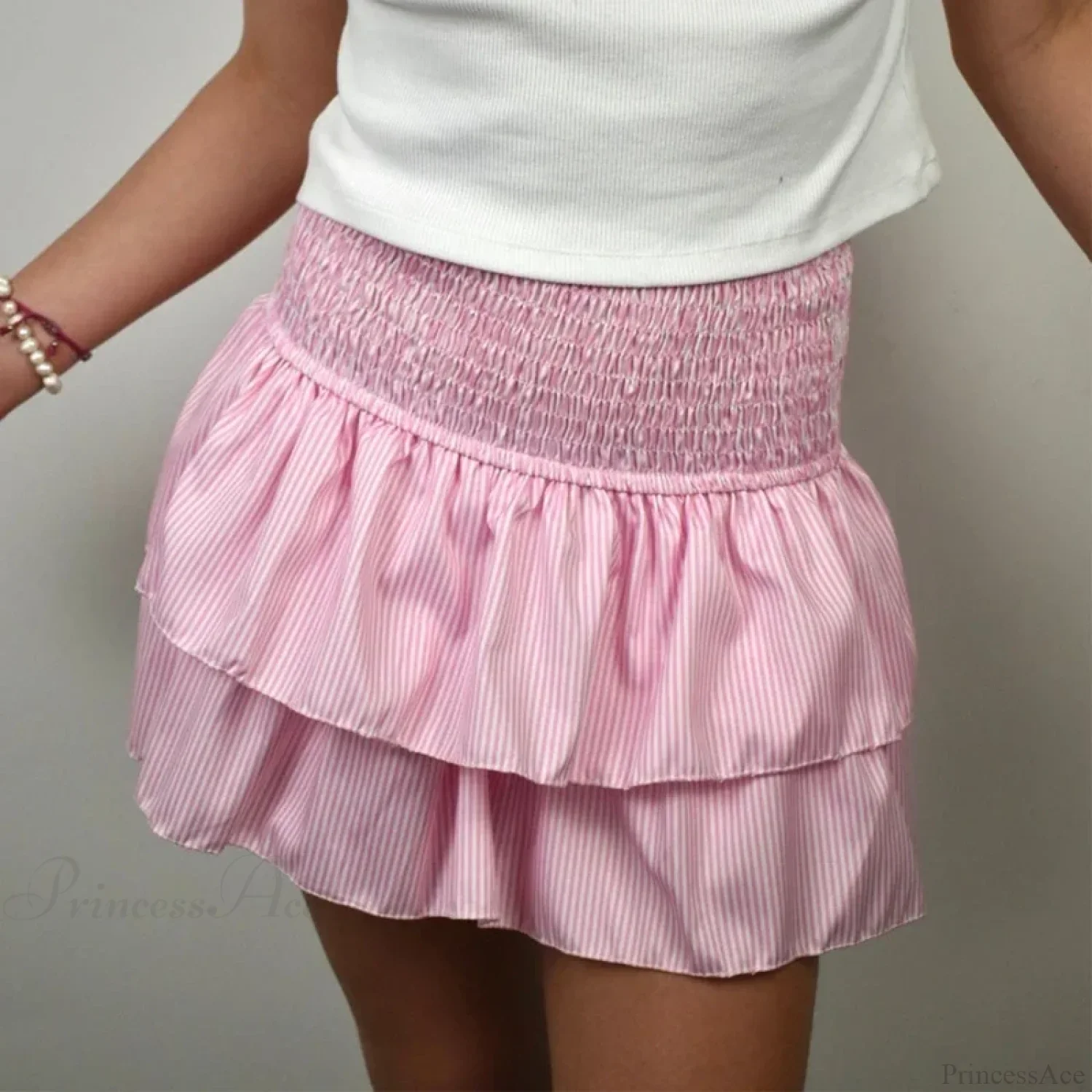 High Waist Ruffled Cottage Skirt - Image 6