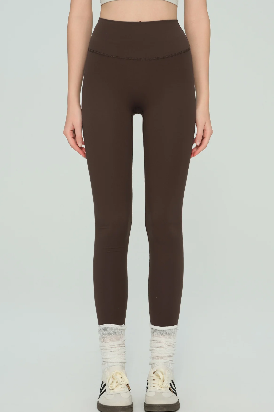 High-Waisted Fleece Lined Sculpting Leggings - Image 7