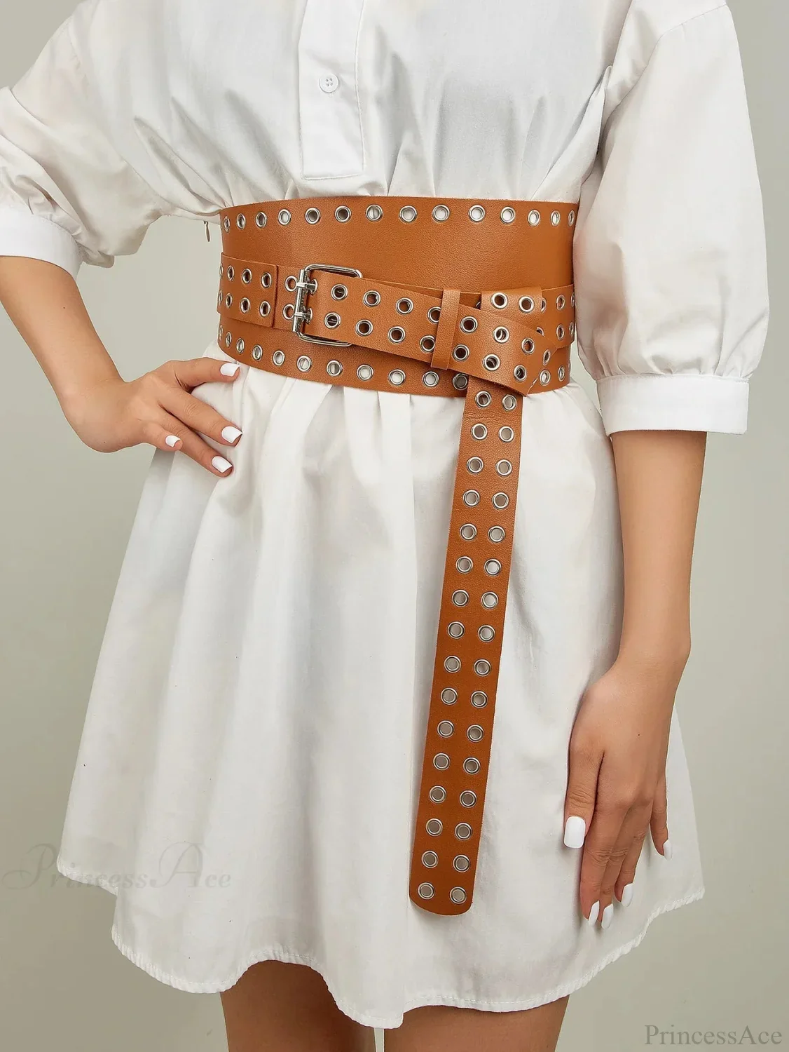 Hip Hop Gothic Punk Rivet Waistband Belt - Image 8