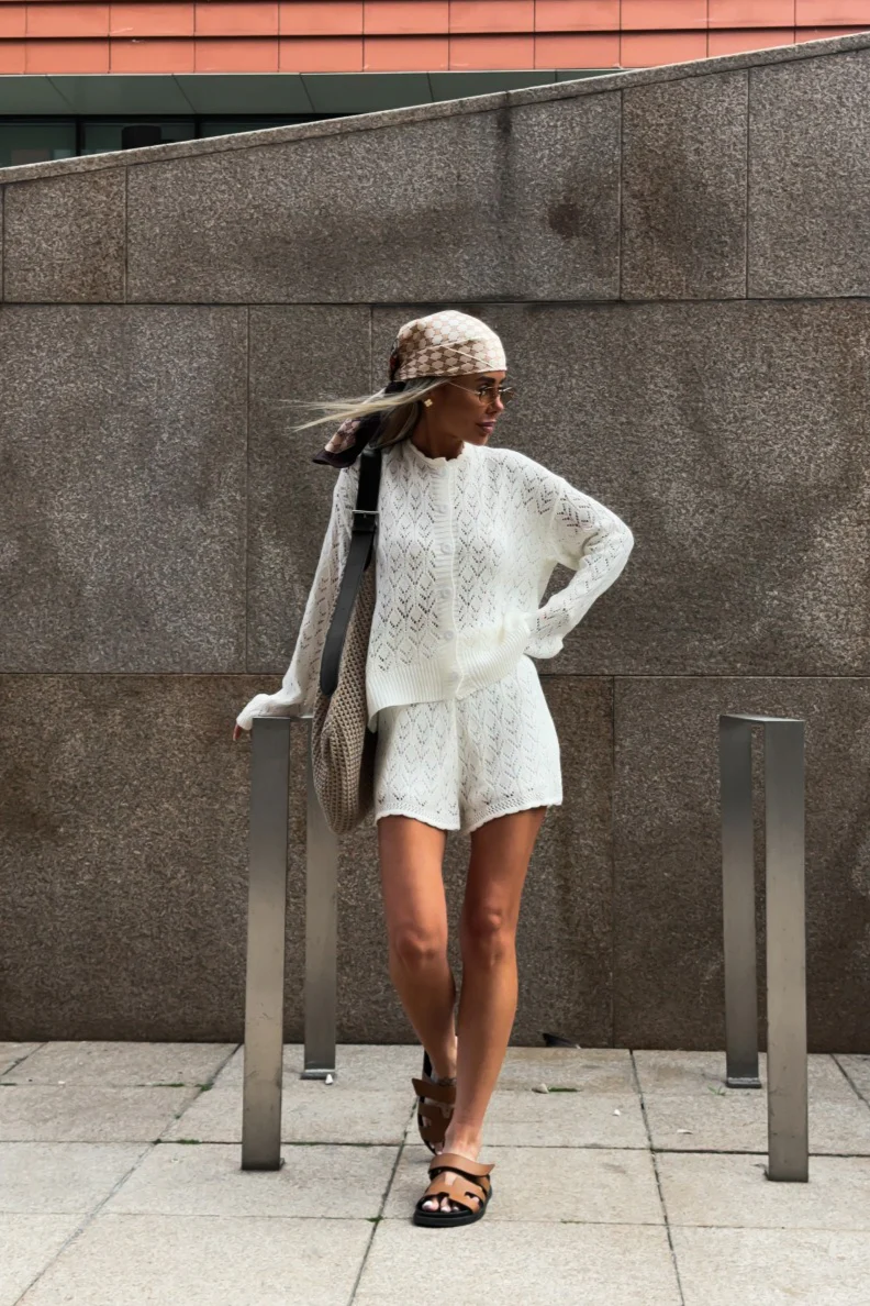 Hollow Knit Crochet Loose Two Piece Set - Image 6