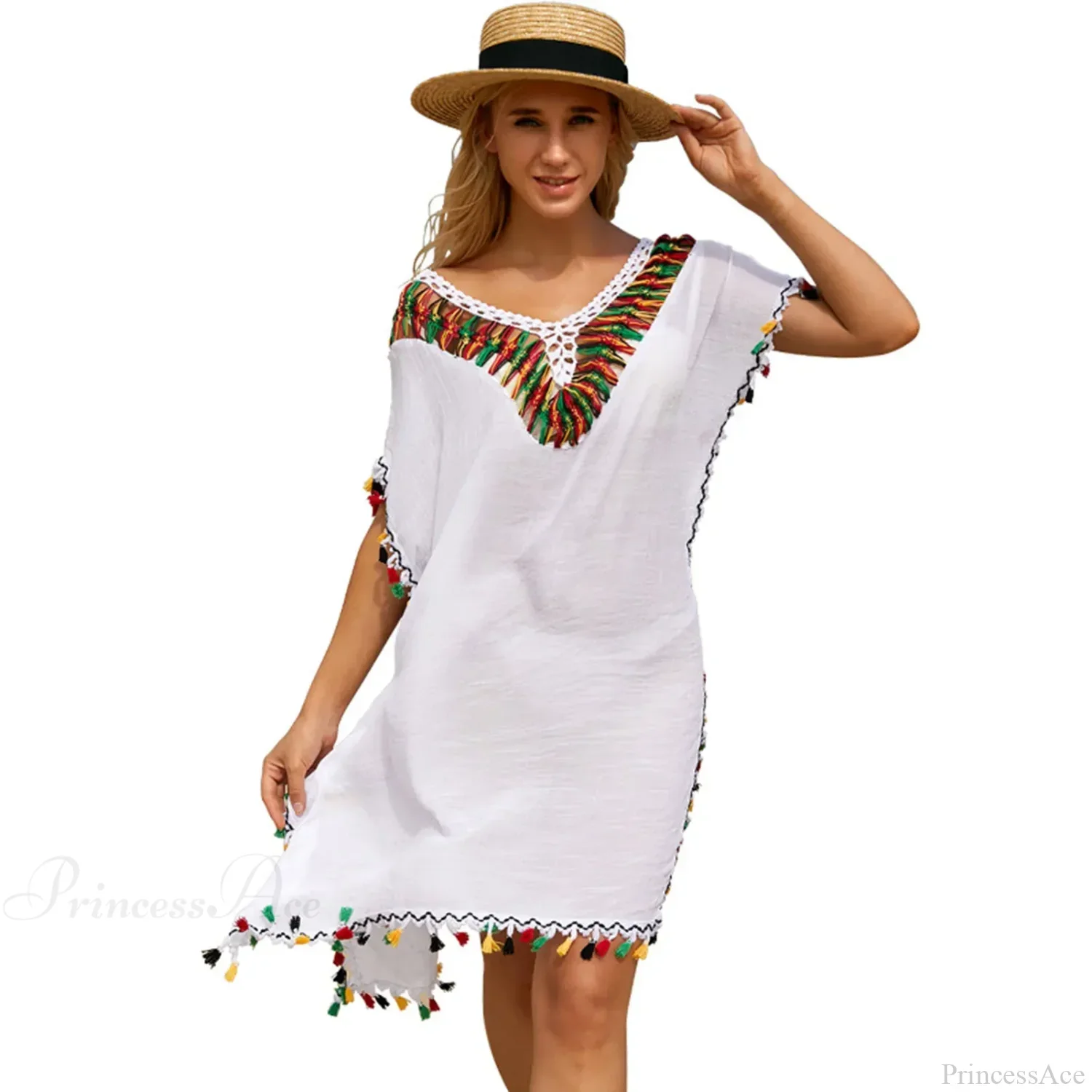 Hollow Out Crochet Bikini Cover Up - Image 4