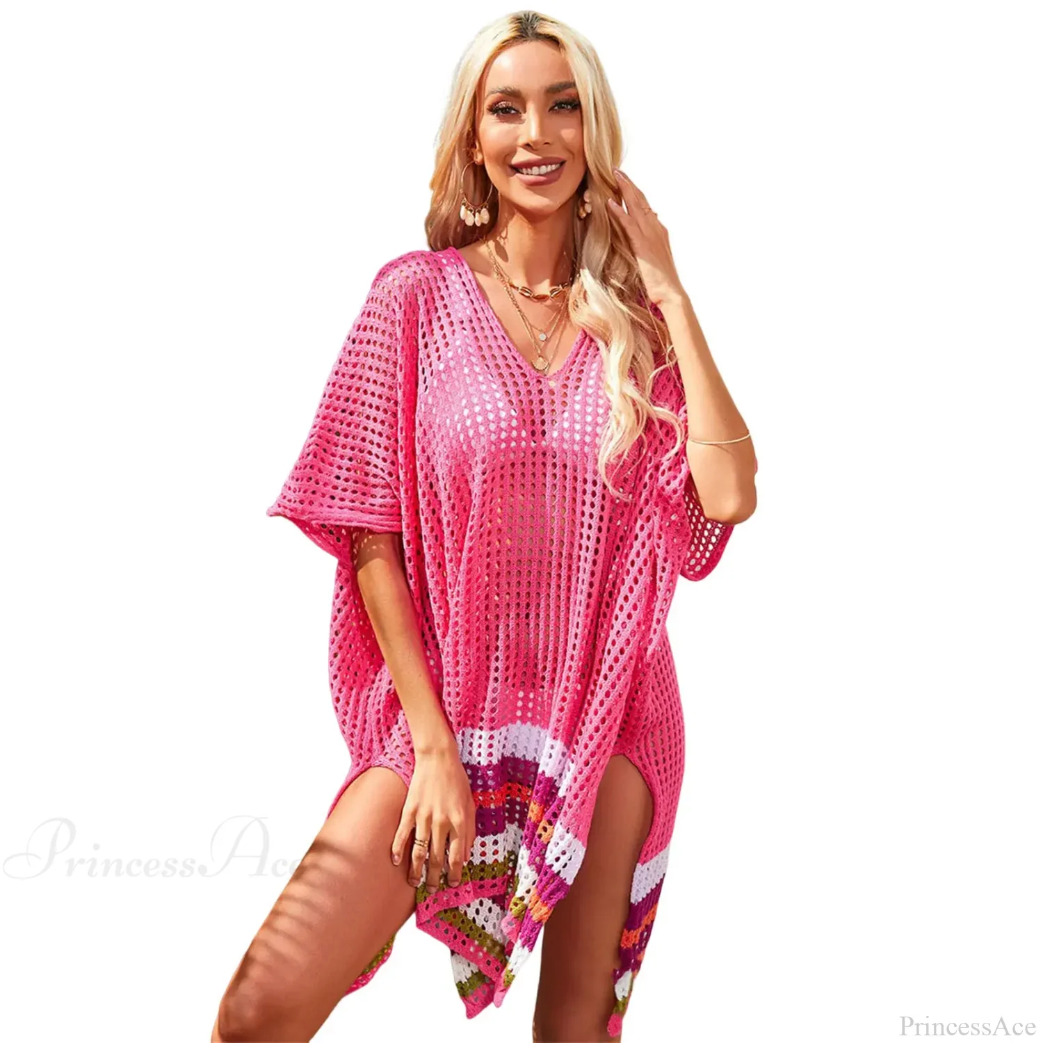 Hollow Out Crochet Bikini Cover Up - Image 8