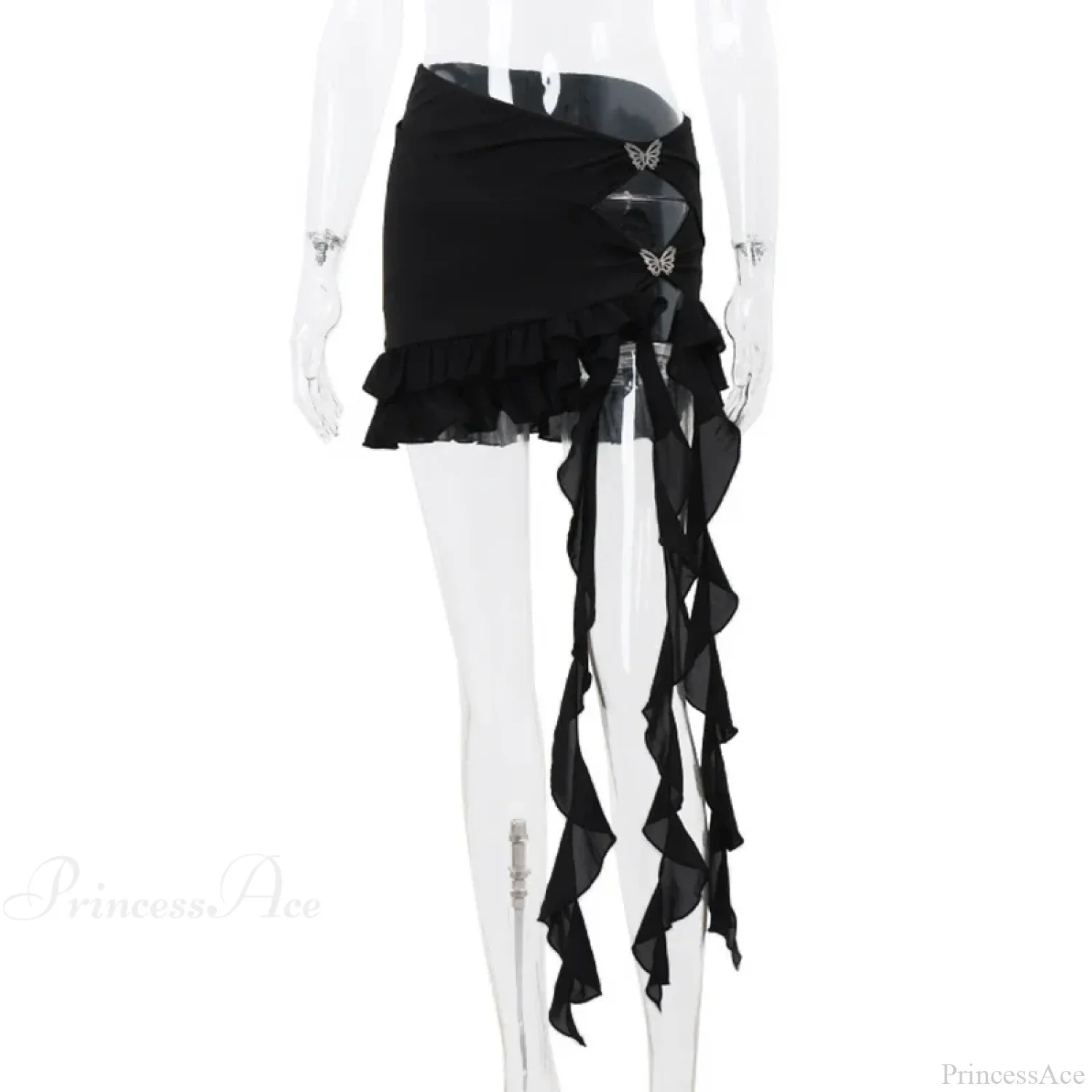 Hollow Out Metal Butterfly Skirt - Image 5
