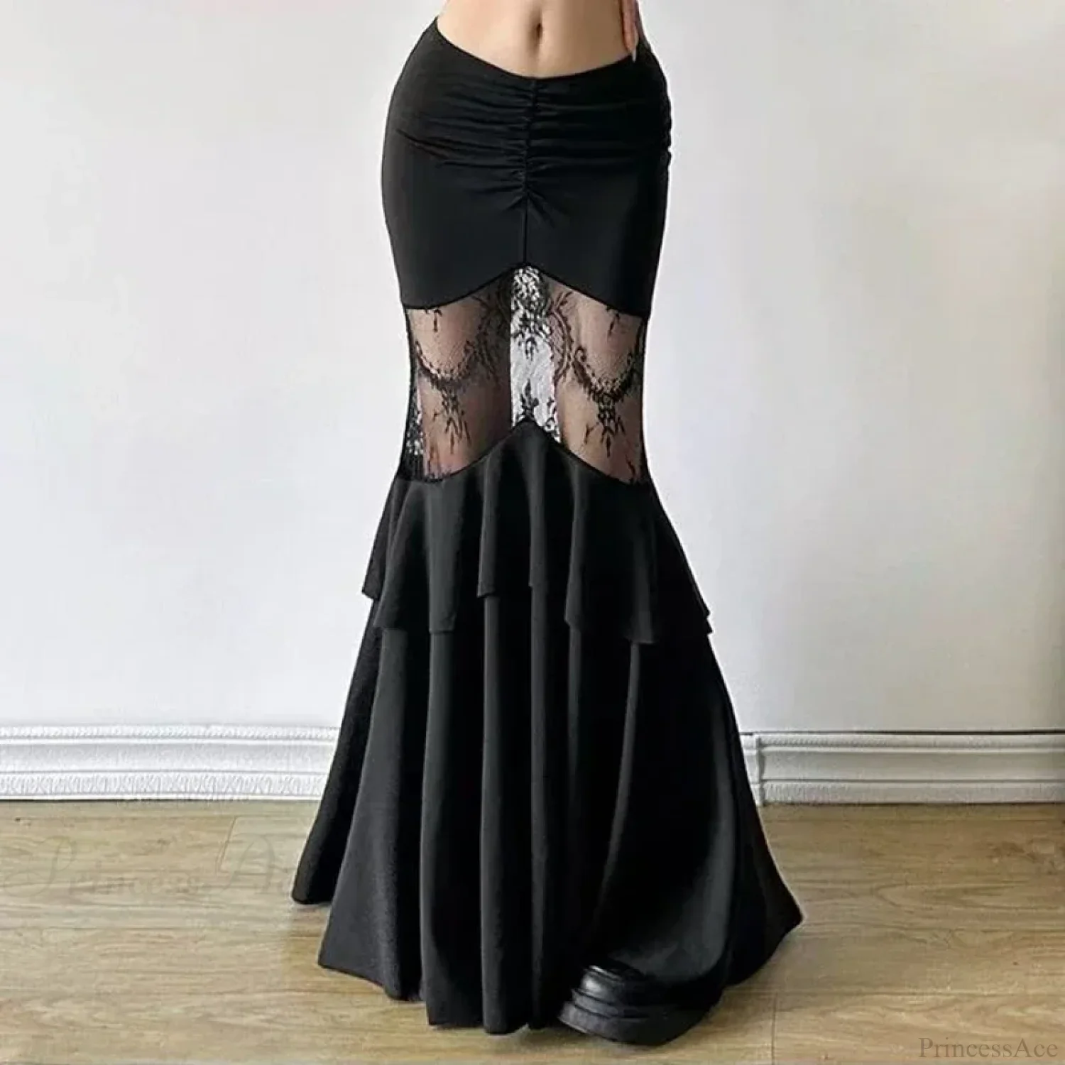 Hollow Out Stitching Midi Skirt - Image 2