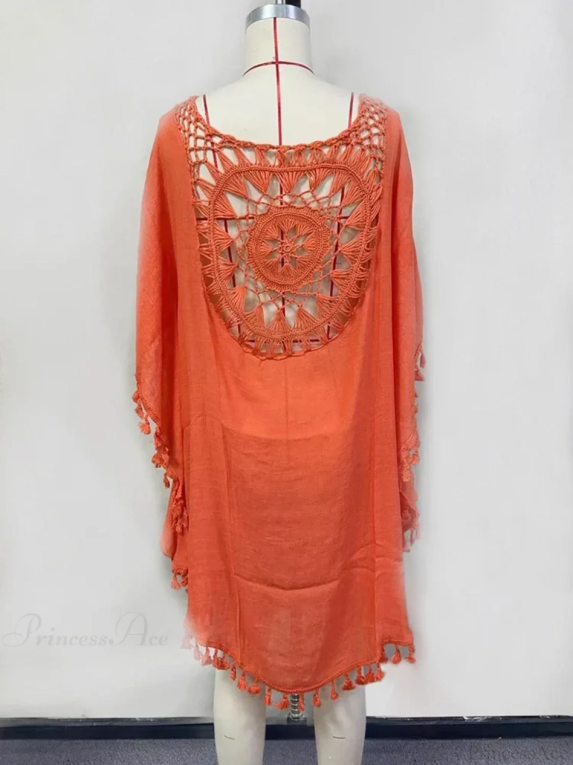 Hollow Out Tassel Bikini Cover Up - Image 12